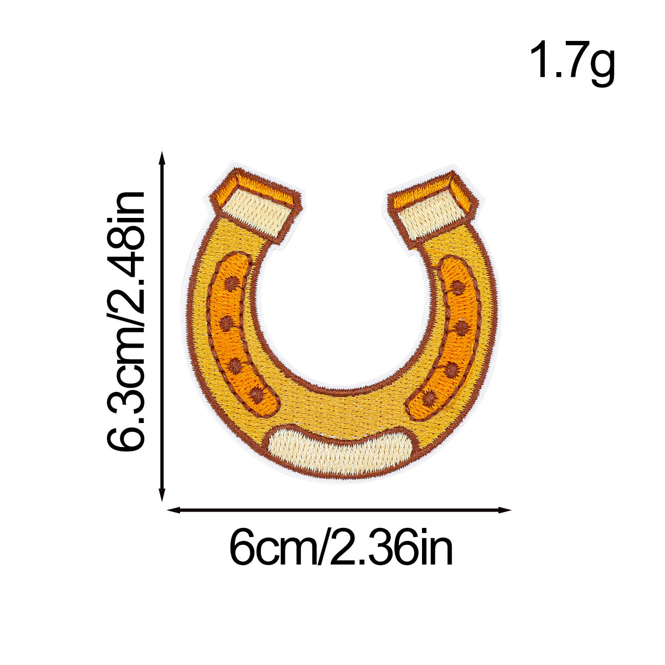 Wholesale Western patch yellow clothing accessories embroidery patch